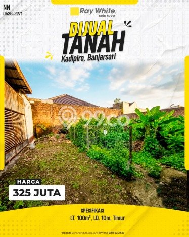 Lahan Kosong Dijual di Banjarsari, Solo, Luas 100m2 Area Strategis Lahan Kosong Dijual di Banjarsari, Solo, Luas 100m2 Area Strategis