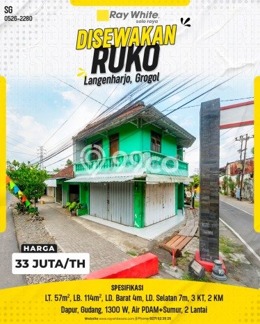 Ruko bagus disewakan di Solo Baru Solo dengan LB 114m2 harga sewa terbaik Ruko bagus disewakan di Solo Baru Solo dengan LB 114m2 harga sewa terbaik