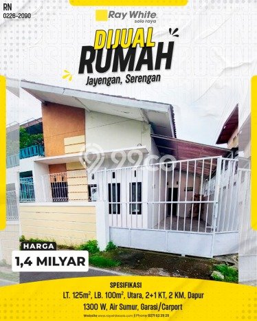 For Sale Rumah 3 Kamar Lokasi Strategis Bagus dan Strategis di Serengan For Sale Rumah 3 Kamar Lokasi Strategis Bagus dan Strategis di Serengan