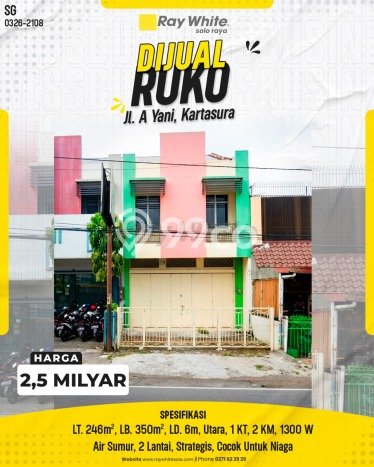 Unit Ruko Strategis di Kartasura, Sukoharjo Potensi Cuan Besar Unit Ruko Strategis di Kartasura, Sukoharjo Potensi Cuan Besar