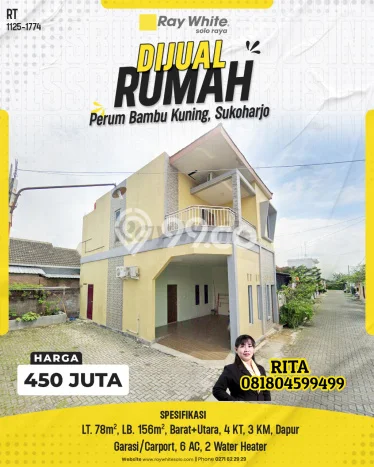 Rumah Minimalis Favorit Siap Huni Area Sukoharjo LT 78m2 Rumah Minimalis Favorit Siap Huni Area Sukoharjo LT 78m2