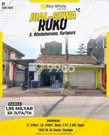 Ruko Dijual Lokasi Emas di Kartasura Luas 248m2 Ruko Dijual Lokasi Emas di Kartasura Luas 248m2