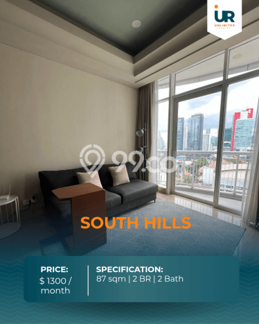 Apartemen Nyaman untuk Disewa, 2 Kamar di Jakarta Selatan Apartemen Nyaman untuk Disewa, 2 Kamar di Jakarta Selatan