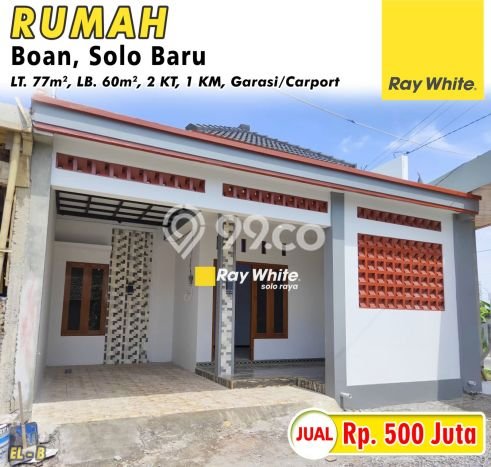 Rumah Sederhana Dijual di Grogol 2 Kamar dengan Luas Tanah 77m2 Rumah Sederhana Dijual di Grogol 2 Kamar dengan Luas Tanah 77m2