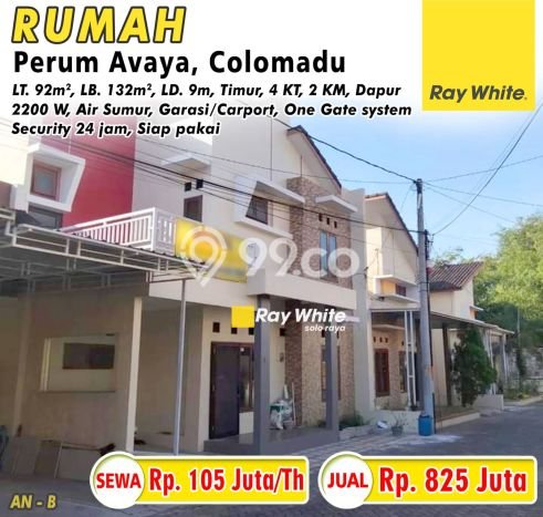 For Sale Rumah 4 Kamar Lokasi Ideal Bagus dan Strategis di Colomadu For Sale Rumah 4 Kamar Lokasi Ideal Bagus dan Strategis di Colomadu