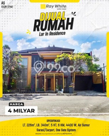 Siap Huni Hunian Elit 5 Kamar di Colomadu Dekat ke Mana Saja Siap Huni Hunian Elit 5 Kamar di Colomadu Dekat ke Mana Saja