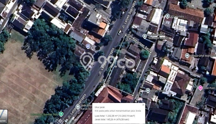 Kavling Tanah Dijual di Banjarsari Solo Spesifikasi 1226m2 Kavling Tanah Dijual di Banjarsari Solo Spesifikasi 1226m2