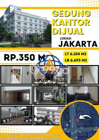 Dijual! Kantor di Kota Bambu Selatan Jakarta Barat LT 6104m2 / LB 6693m2 Kawasan Bisnis Dijual! Kantor di Kota Bambu Selatan Jakarta Barat LT 6104m2 / LB 6693m2 Kawasan Bisnis