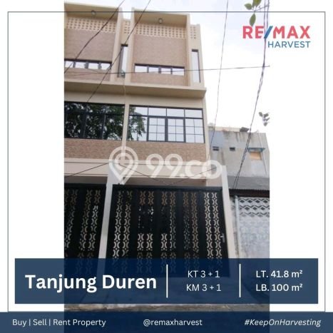 Rumah Modern 3 KT di Tanjung Duren Jakarta Barat Unfurnished Rumah Modern 3 KT di Tanjung Duren Jakarta Barat Unfurnished