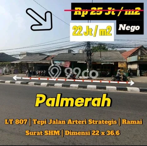 Tanah Kavling Dijual di Jakarta Barat dengan Spesifikasi 807m2 Tanah Kavling Dijual di Jakarta Barat dengan Spesifikasi 807m2