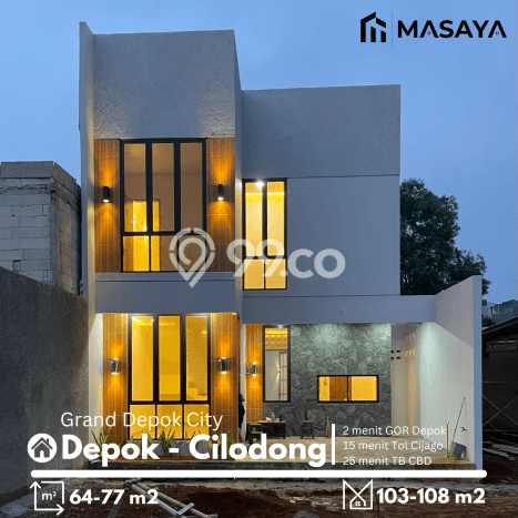 Dijual Cepat Rumah Bagus Siap Huni LB 108m2 di Cilodong, Depok Dijual Cepat Rumah Bagus Siap Huni LB 108m2 di Cilodong, Depok