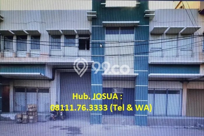Gudang Dijual di Jakarta Utara LT 216m2 & LB 250m2 Lokasi Terbaik! Gudang Dijual di Jakarta Utara LT 216m2 & LB 250m2 Lokasi Terbaik!