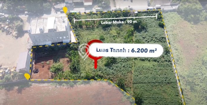 Tanah Dijual di Tangerang Seluas 6200m2 Strategis Tanah Dijual di Tangerang Seluas 6200m2 Strategis