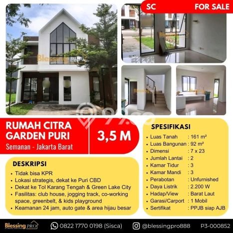 Hunian Elit LB 92m2 Siap Pakai Desain Elegan di Semanan, Jakarta Barat Hunian Elit LB 92m2 Siap Pakai Desain Elegan di Semanan, Jakarta Barat