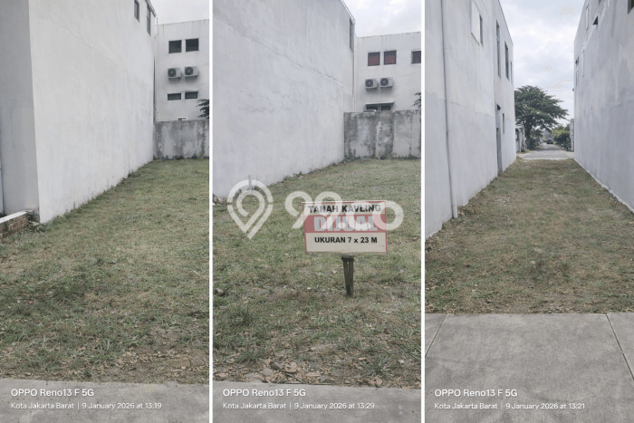 Dijual Tanah Lokasi Kalideres, Jakarta Barat Seluas 161m2 Dijual Tanah Lokasi Kalideres, Jakarta Barat Seluas 161m2