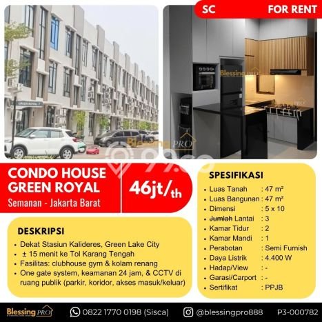 Disewakan! Rumah 2 Kamar Tidur &
1 Kamar Mandi di Kalideres, Jakarta Barat Disewakan! Rumah 2 Kamar Tidur &
1 Kamar Mandi di Kalideres, Jakarta Barat
