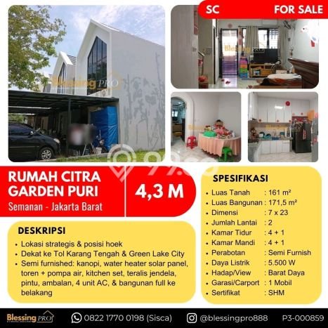 Dijual Rumah Luas Elegan Dengan View Cantik di Semanan, Jakarta Barat Dijual Rumah Luas Elegan Dengan View Cantik di Semanan, Jakarta Barat