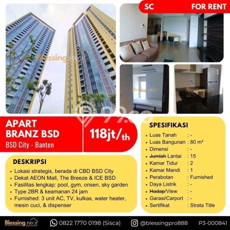 Disewakan Apartemen Harga Terjangkau di BSD 2 Bedroom Disewakan Apartemen Harga Terjangkau di BSD 2 Bedroom