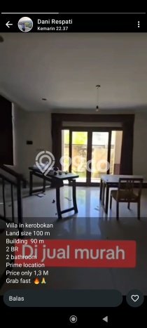 DIJUAL! Vila di , Luas 100m2m², Posisi Premium DIJUAL! Vila di , Luas 100m2m², Posisi Premium