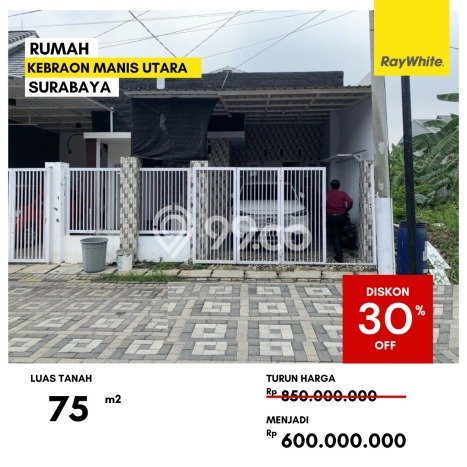 Dijual Rumah Eksklusif 2 KT di Kebraon, Surabaya Dijual Rumah Eksklusif 2 KT di Kebraon, Surabaya