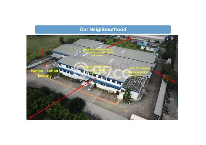 Pabrik Bagus LT 10593m2 LB 3424m2 Dijual di Karawang Timur Karawang Pabrik Bagus LT 10593m2 LB 3424m2 Dijual di Karawang Timur Karawang