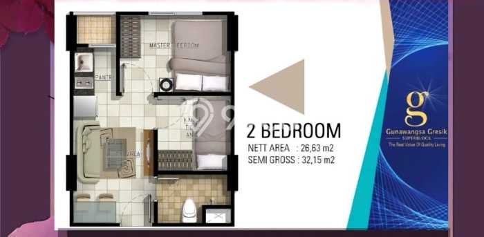 Hunian Apartemen Ekonomis 2 KT 1 KM di Kebomas, Gresik, Jawa Timur Hunian Apartemen Ekonomis 2 KT 1 KM di Kebomas, Gresik, Jawa Timur