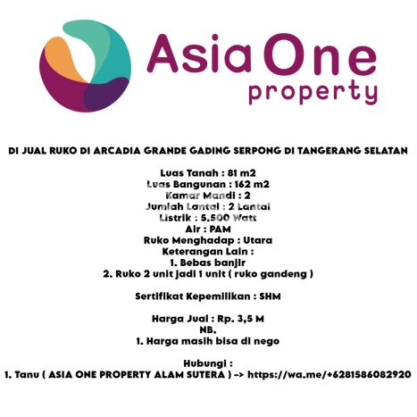 Paling Dicari! Ruko Dijual di Gading Serpong Harga Kompetitif Paling Dicari! Ruko Dijual di Gading Serpong Harga Kompetitif