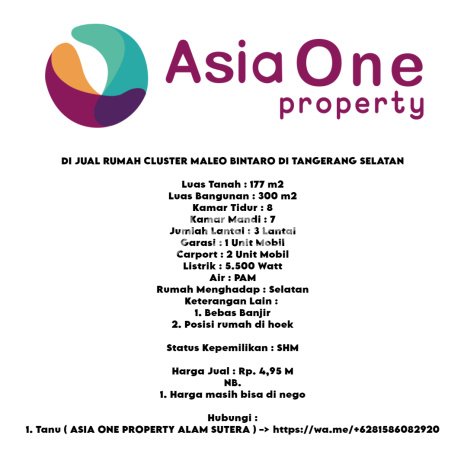 Ready to Use! Premium House LT 177m2 Desain Modern di Bintaro Ready to Use! Premium House LT 177m2 Desain Modern di Bintaro