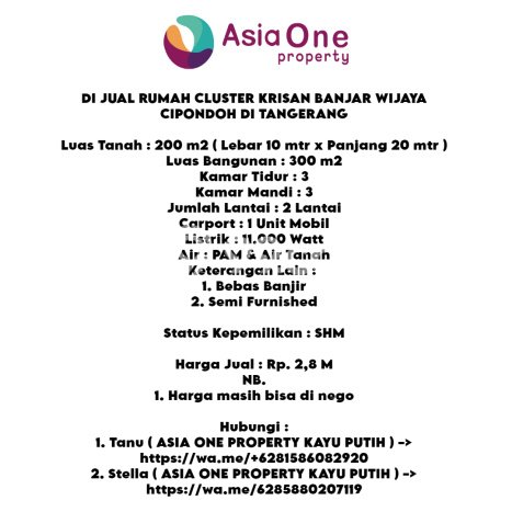 Rumah Luxury Modern Siap Huni di Banjar Wijaya Tangerang Rumah Luxury Modern Siap Huni di Banjar Wijaya Tangerang