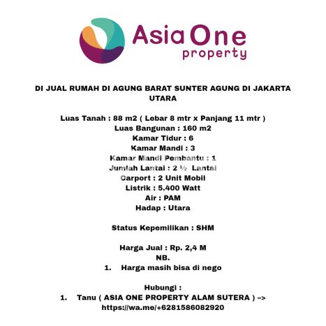 Jual Rumah Modern 6 KT di Sunter, Jakarta Utara Jual Rumah Modern 6 KT di Sunter, Jakarta Utara