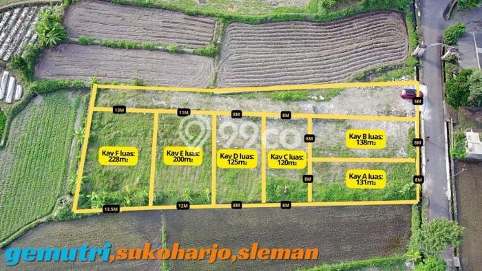 Lahan Strategis di Sleman Dijual dengan Luas 131m2 Lahan Strategis di Sleman Dijual dengan Luas 131m2