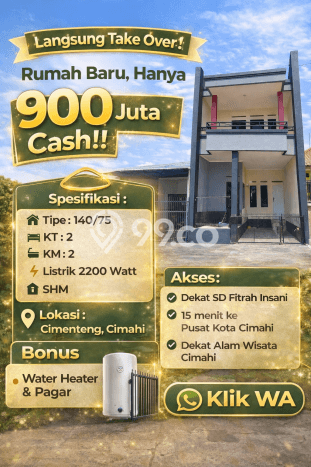 Rumah Modern 2 KT LT 75m2 di Cimahi Rumah Modern 2 KT LT 75m2 di Cimahi