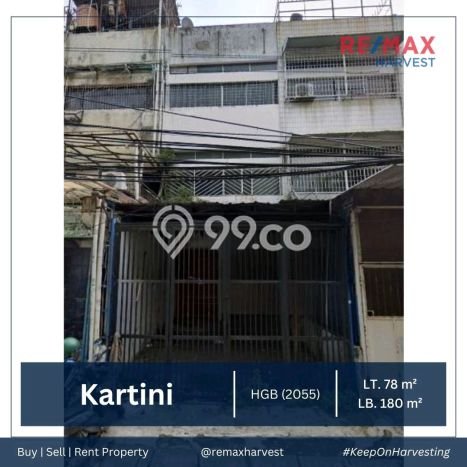 Ruko Dijual di Prime Area Jakarta Pusat Luas 180m2 Ruko Dijual di Prime Area Jakarta Pusat Luas 180m2