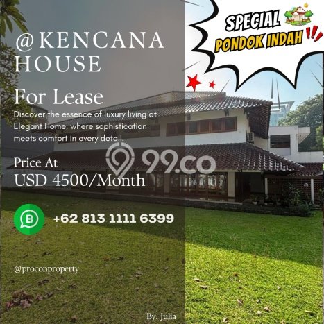 Hunian Minimalis Untuk Disewakan di Pondok Indah Jakarta Selatan 4 KT & 4 KM Hunian Minimalis Untuk Disewakan di Pondok Indah Jakarta Selatan 4 KT & 4 KM