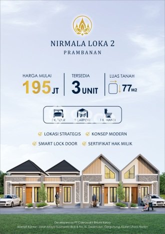 Jual Rumah Murah Meriah Prambanan Punya 2 Kamar & LT 77m2 Jual Rumah Murah Meriah Prambanan Punya 2 Kamar & LT 77m2