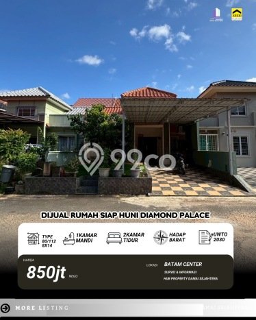 Rumah Luas Asri 2 KT Siap Huni di Batam Centre Batam Rumah Luas Asri 2 KT Siap Huni di Batam Centre Batam