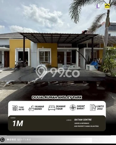 Jual Rumah Eksklusif 2 KT di Batam Centre, Batam Jual Rumah Eksklusif 2 KT di Batam Centre, Batam