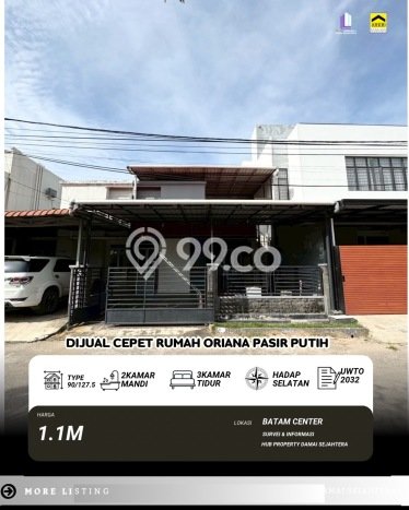Rumah Modern 3 KT LT 127m2 di Batam Centre Rumah Modern 3 KT LT 127m2 di Batam Centre