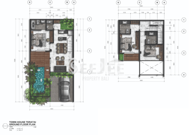 Vila di , Dimensi 123m2m², Akses ke transportasi umum Vila di , Dimensi 123m2m², Akses ke transportasi umum