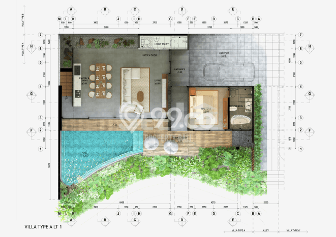 Vila Strategis Kawasan , Dimensi 188m2m², View Menarik di area Vila Strategis Kawasan , Dimensi 188m2m², View Menarik di area