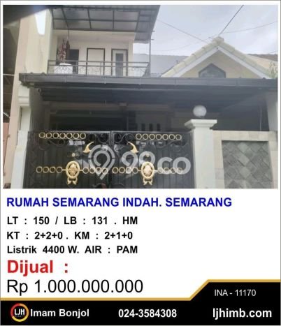 Rumah Strategis Minimalis Lb 131m2 di Semarang Barat, Semarang Rumah Strategis Minimalis Lb 131m2 di Semarang Barat, Semarang