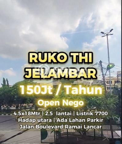 Disewakan Ruko di Jelambar, Luas 240m², Pusat Niaga Disewakan Ruko di Jelambar, Luas 240m², Pusat Niaga