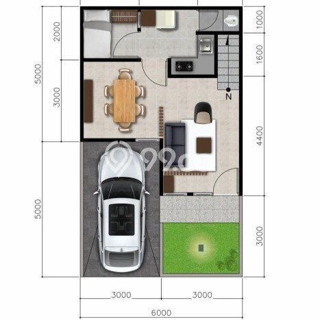 Rumah Minimalis 3 KT di Dago Bandung Unfurnished Rumah Minimalis 3 KT di Dago Bandung Unfurnished