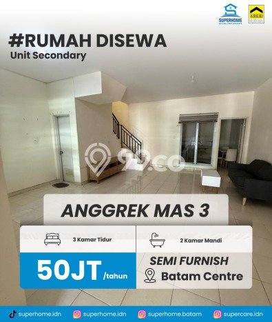 Disewakan Rumah Murah di Batam Centre Batam dengan 3 Kamar Tidur Disewakan Rumah Murah di Batam Centre Batam dengan 3 Kamar Tidur