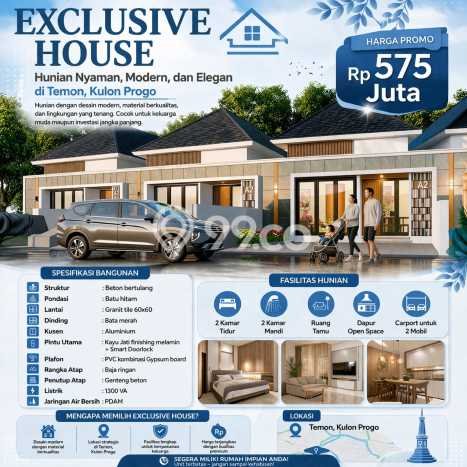 Rumah Strategis Modern Lb 52m2 di Temon, Kulon Progo Rumah Strategis Modern Lb 52m2 di Temon, Kulon Progo