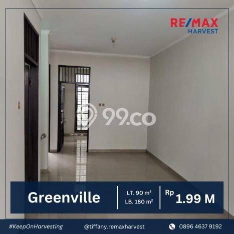 Rumah Modern 3 KT di Green Ville Jakarta Barat Unfurnished Rumah Modern 3 KT di Green Ville Jakarta Barat Unfurnished