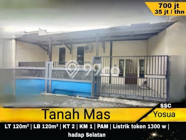 Rumah di Tanah Mas, 1 KM, Akses Mudah Fasilitas Umum, Luas 120m² LB 120m² Rumah di Tanah Mas, 1 KM, Akses Mudah Fasilitas Umum, Luas 120m² LB 120m²