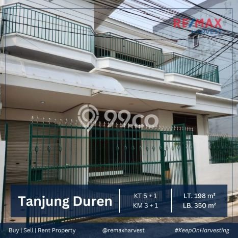 Rumah Kontrakan Jakarta Barat LT 198m2 LB 350m2 Area Tanjung Duren Rumah Kontrakan Jakarta Barat LT 198m2 LB 350m2 Area Tanjung Duren