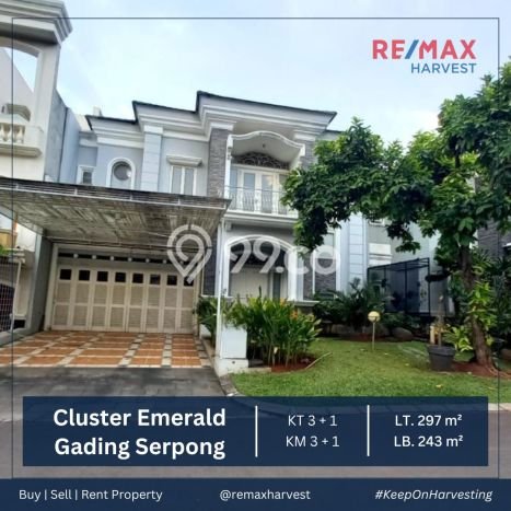 Hunian Mewah LB 243m2 Siap Huni Desain Elegan di Gading Serpong, Tangerang Hunian Mewah LB 243m2 Siap Huni Desain Elegan di Gading Serpong, Tangerang