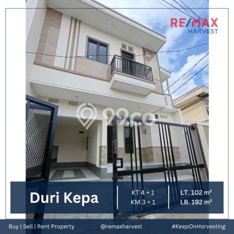 For Sale! Luxury House LT 102m2 Desain Elegan di Duri Kepa For Sale! Luxury House LT 102m2 Desain Elegan di Duri Kepa